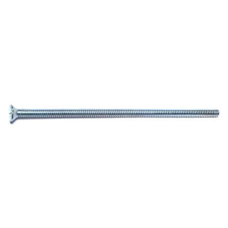 Midwest Fastener #6-32 x 3-1/2 in Slotted Flat Machine Screw, Zinc Plated Steel, 15 PK 68247